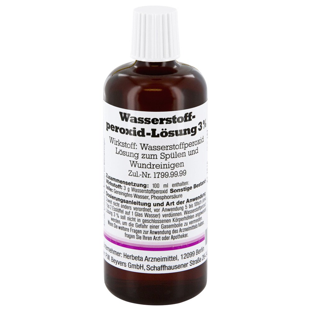 Wasserstoffperoxid-Lösung 3% – 250 Ml, Freiverkäuflich, Zur Desinfektion & Wundreinigung