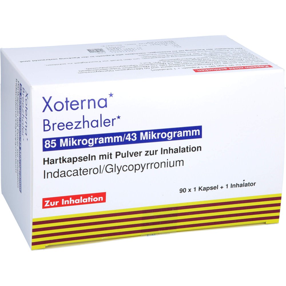 Xoterna Breezhaler 85 [my]g/43 [my]g Hartk.m.plv.z 90 stk