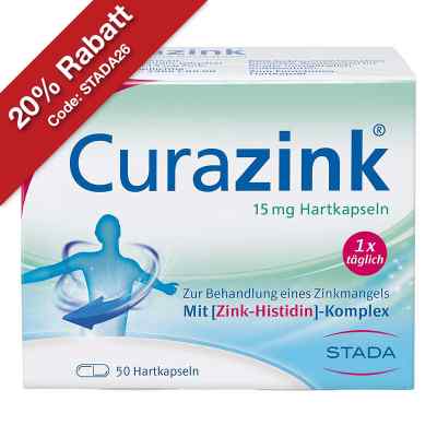 Curazink 15 mg Hartkapseln gegen Zinkmangel