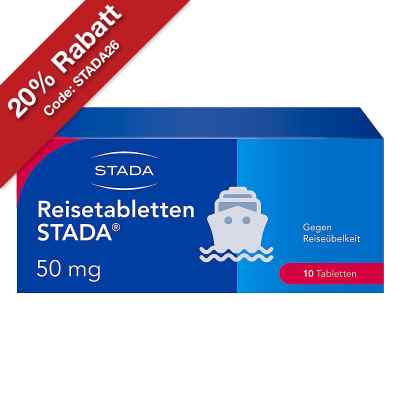 Reisetabletten STADA 50mg Dimenhydrinat bei Reiseübelkeit