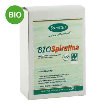 Biospirulina Mikroalgen 400 mg Tabletten Nachfüllpackung