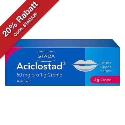 Aciclostad gegen Lippenherpes Aciclovir Creme