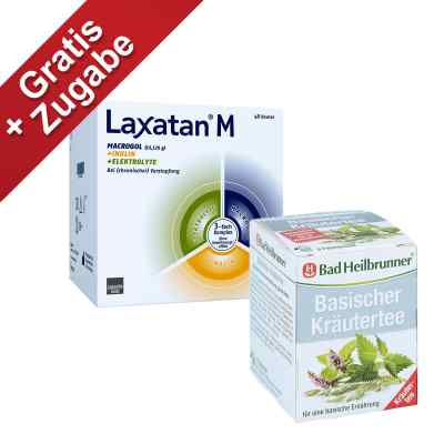 Laxatan M mit Gratis Bad Heilbrunner Basischer Kräuter Tee 48 stk von  PZN 08100784
