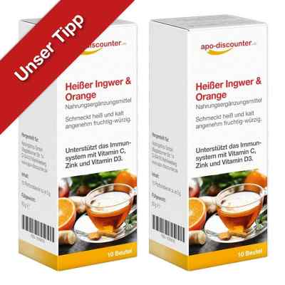 Heisser Ingwer + Orange Tee 2x 10x5 g von apo.com Group GmbH PZN 08101967