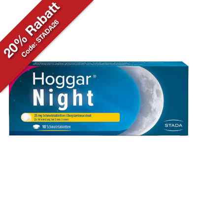 Hoggar Night 25 mg Doxylamin Schlaf-Schmelztabletten