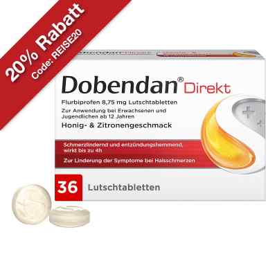 Dobendan Direkt Lutschtabletten gegen Halsschmerzen