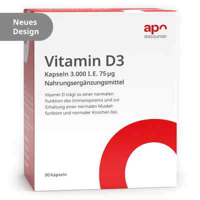 Vitamin D3 Kapseln 3.000 I.E. 75 µg von apodiscounter