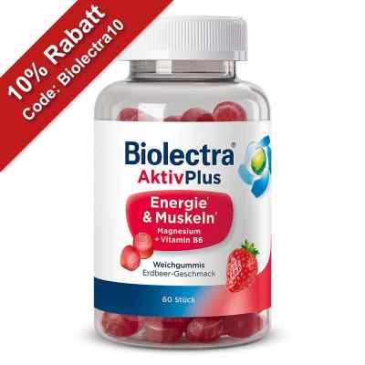 Biolectra AktivPlus Energie & Muskeln Weichgummis Erdbeere