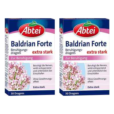 Abtei Baldrian Forte überzogene Tabletten 2x30 stk von Perrigo Deutschland GmbH PZN 08104336