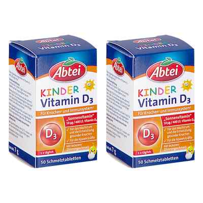 Abtei Kinder Vitamin D3 Schmelztabletten