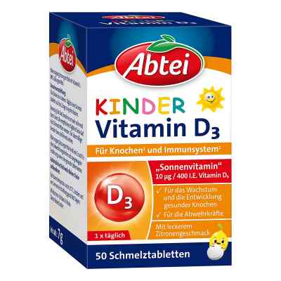 Abtei Kinder Vitamin D3 Schmelztabletten