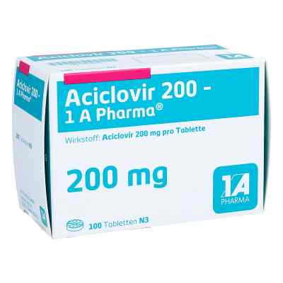 Aciclovir 200-1A Pharma 100 stk von 1 A Pharma GmbH PZN 00870474