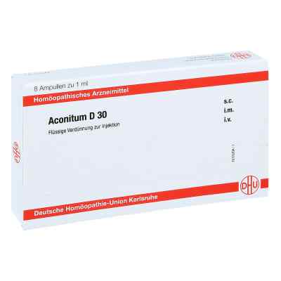 Aconitum D30 Ampullen 8X1 ml von DHU-Arzneimittel GmbH & Co. KG PZN 11703880