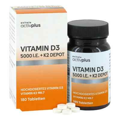 Activplus Vitamin D3 5000 I.E. + K2 Depot Tabletten