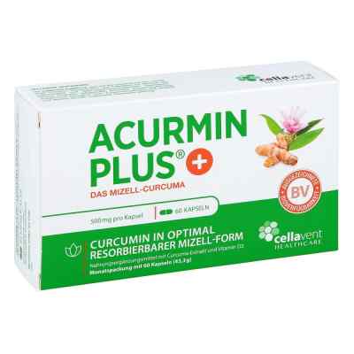 Acurmin Plus Das Mizell-curcuma Weichkapseln 60 stk von Cellavent Healthcare GmbH PZN 11875285