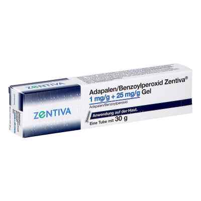 Adapalen/benzoylperoxid Zentiva 1mg/g + 25mg/g Gel 30 g von Zentiva Pharma GmbH PZN 19495926