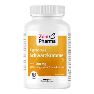 ägyptisches Schwarzkümmelöl Kapseln 500 mg 180 stk von Zein Pharma - Germany GmbH PZN 03074766