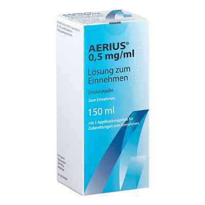 Aerius 0,5 Mg/ml Lösung Zum Einnehmen 150 ml von Pharma Gerke Arzneimittelvertriebs GmbH PZN 17549032