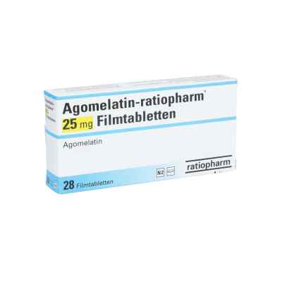 Agomelatin-ratiopharm 25 mg Filmtabletten 28 stk von ratiopharm GmbH PZN 14168513