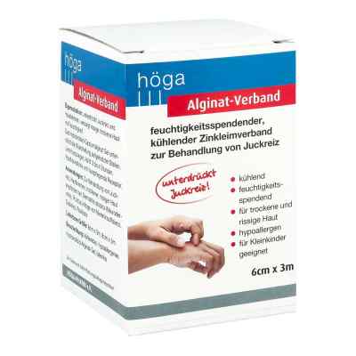 Alginat-Verband 6 cm x 3 m kühlender Zinkleimverband