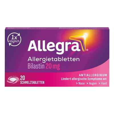 Allegra Allergie & Heuschnupfen Schmelztabletten mit Bilastin