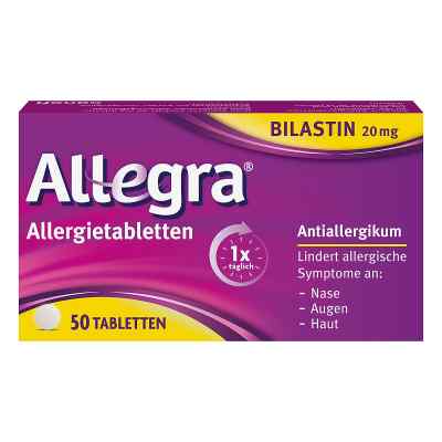 Allegra Allergietabletten 20 Mg Tabletten 50 stk von A. Nattermann & Cie GmbH PZN 18113578