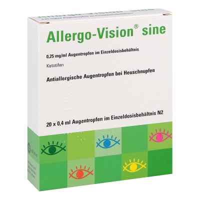 Allergo-Vision sine 0,25mg/ml Augentropfen 20X0.4 ml von OmniVision GmbH PZN 10037719