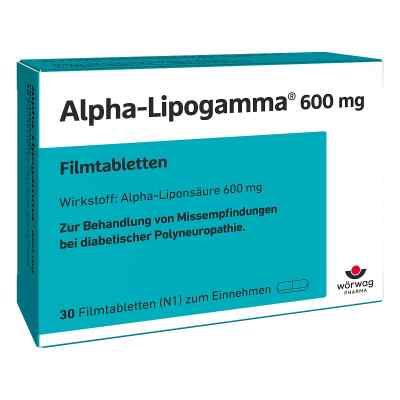 Alpha-Lipogamma 600mg 30 stk von Wörwag Pharma GmbH & Co. KG PZN 10109100