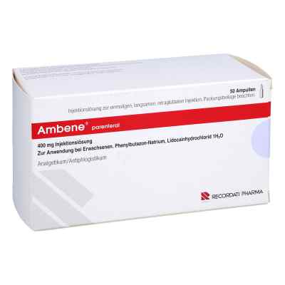 Ambene Parenteral Ampullen 50 stk von Recordati Pharma GmbH PZN 06606531