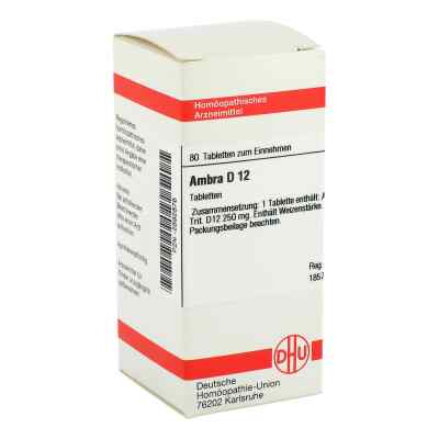 Ambra D12 Tabletten 80 stk von DHU-Arzneimittel GmbH & Co. KG PZN 02892876
