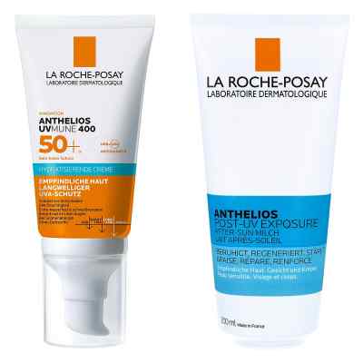 Anthelios Hydra. Creme Uvmune 400 + Anthelios After-Sun Milch 