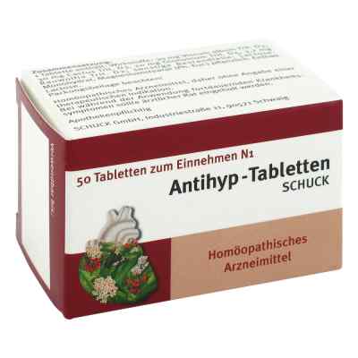 Antihyp Tabletten Schuck 50 stk von SCHUCK GmbH Arzneimittelfabrik PZN 06801209