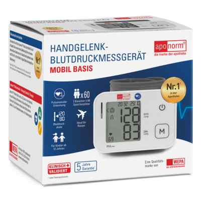 Aponorm Mobil Basis Handgelenk-Blutdruckmessgerät 4G