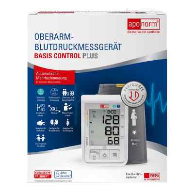Aponorm Oberarm-Blutdruckmessgerät Basis Control Plus 1 stk von WEPA Apothekenbedarf GmbH & Co K PZN 15204725