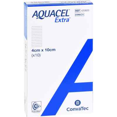 Aquacel Extra 4x10 cm Verband 10 stk von ConvaTec (Germany) GmbH PZN 08746590