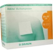 Askina Mullkompressen 10x20 cm 12fach unsteril 100 stk von B. Braun Melsungen AG PZN 06874591
