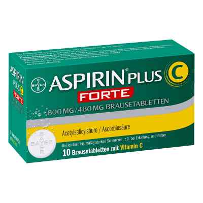 Aspirin Plus C Forte 800mg/480mg Brausetabletten 10 stk von Bayer Vital GmbH PZN 10836596