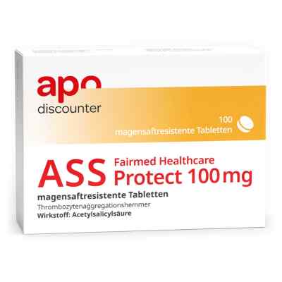 ASS 100 mg Protect, magensaftresistent von apodiscounter 100 stk von Fairmed Healthcare GmbH PZN 17571468
