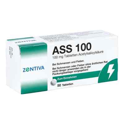 Ass 100 Tabletten 50 stk von Zentiva Pharma GmbH PZN 16384534