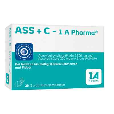 Ass + C-1a Pharma Brausetabletten 20 stk von 1 A Pharma GmbH PZN 06312108