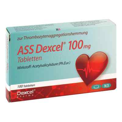 Ass Dexcel 100 mg Tabletten 100 stk von Dexcel Pharma GmbH PZN 09064651