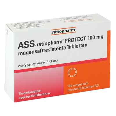 Ass-ratiopharm Protect 100 mg magensaftresistent Tabletten 100 stk von ratiopharm GmbH PZN 15577596