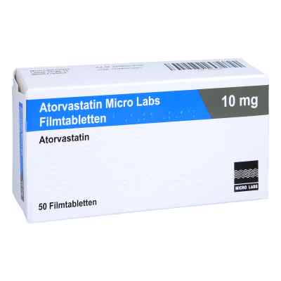 Atorvastatin Micro Labs 10 mg Filmtabletten 50 stk von Micro Labs GmbH PZN 16576245