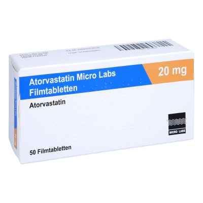 Atorvastatin Micro Labs 20 mg Filmtabletten 50 stk von Micro Labs GmbH PZN 16576274
