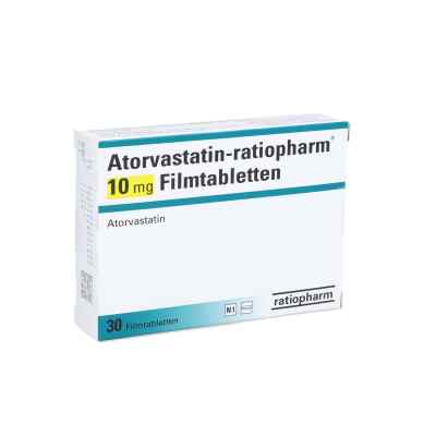 Atorvastatin-ratiopharm 10mg 30 stk von ratiopharm GmbH PZN 09292760