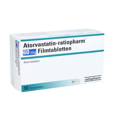 Atorvastatin-ratiopharm 60 mg Filmtabletten 50 stk von ratiopharm GmbH PZN 09292926