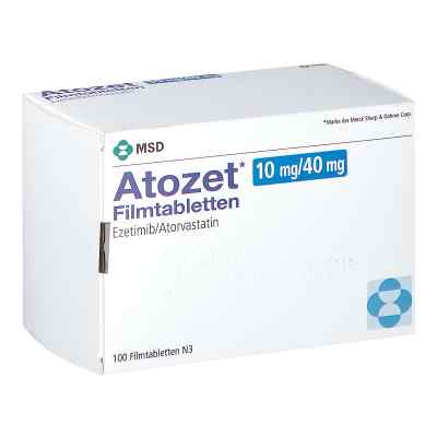 Atozet 10 mg/40 mg Filmtabletten 100 stk von EMRA-MED Arzneimittel GmbH PZN 12536303