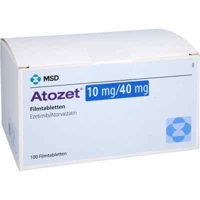 Atozet 10 mg/40 mg Filmtabletten 100 stk von CC Pharma GmbH PZN 15571524