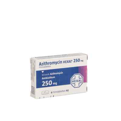 Azithromycin HEXAL 250mg 6 stk von Hexal AG PZN 01038430