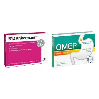B12 Ankermann überzogene Tabletten + Omep Hexal 20 Mg Magensaftr
